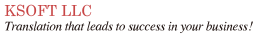 KSOFT Enterprise - Translation that leads to success in your business!